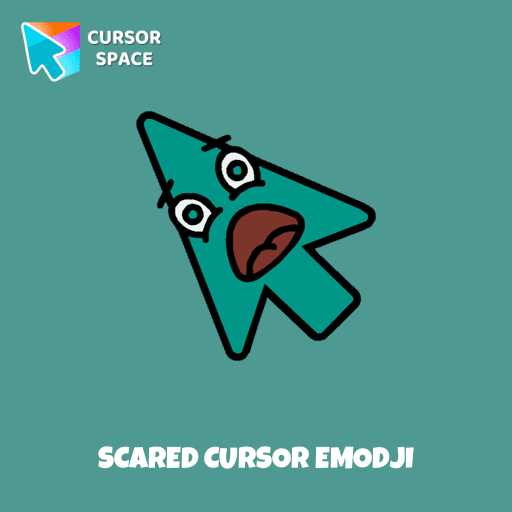 Scared cursor emodji arrow cursor
